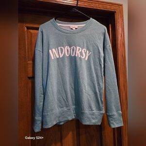Indoorsy Women's Blue Sweatshirt